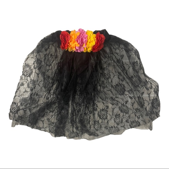 Day Of The Dead Women’s Halloween Veil Costume Accessory NWT - Picture 9 of 9